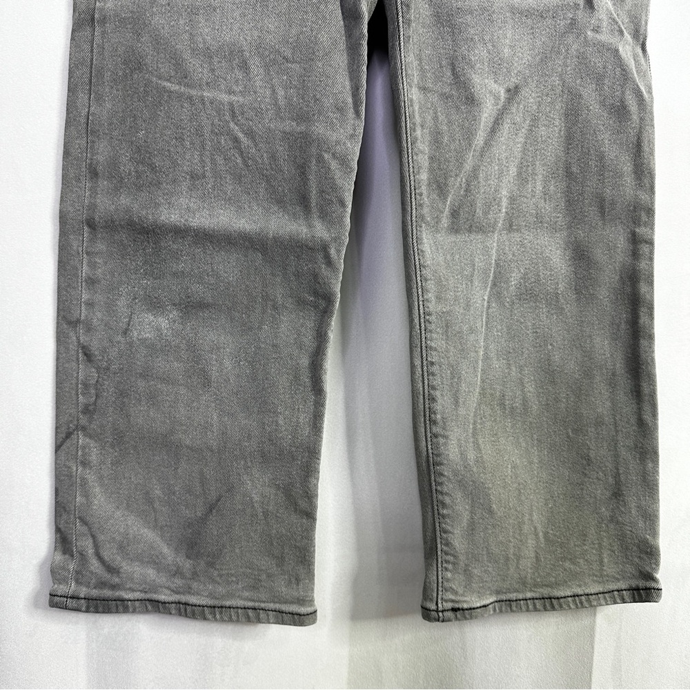 Levi’s Ribcage Straight Ankle Jeans Button Fly Vintage Gray 28 Womens Denim - Picture 5 of 13